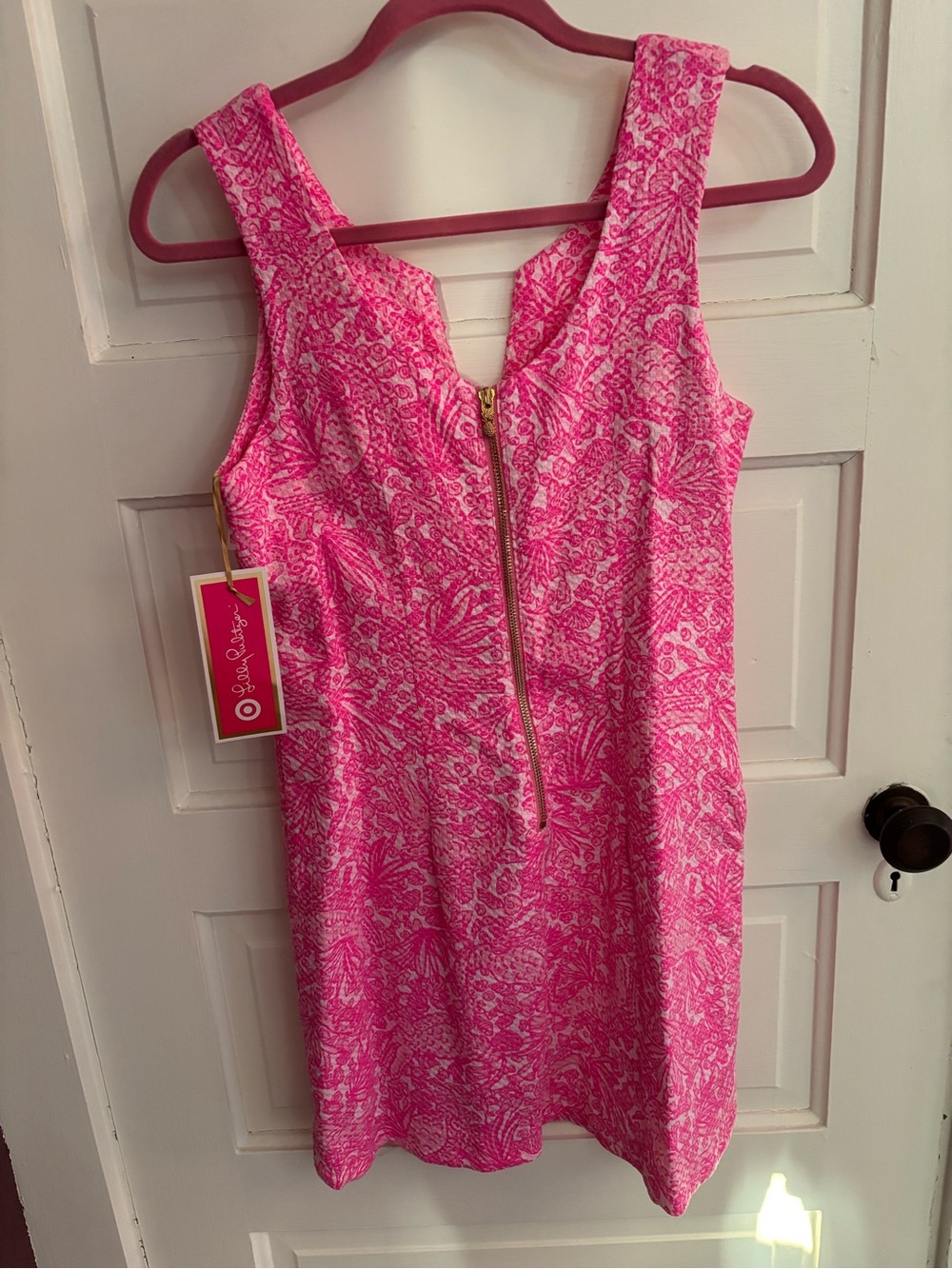 Lilly Pulitzer Target hot pink shift dress. NWT from 2015 collection. Size 6. - Picture 3 of 6